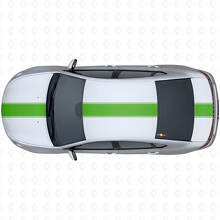 Racing-Stil Breiter Umriss Streifen Oberer Seiten Vinyl-Aufkleber Kit für Dodge Dart 2013+_3