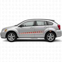 Strobe Style Seitenstreifen Vinyl-Aufkleber Kit für Dodge Caliber 2007+_4