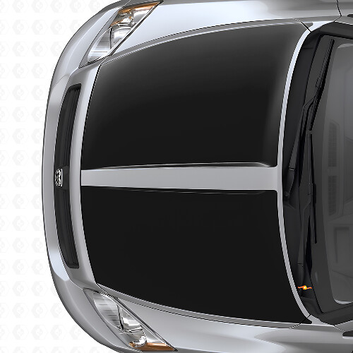 Doppelte breite Streifen Motorhauben-Vinyl-Aufklebersatz für Dodge Caliber 2007+