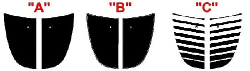 2013 und höher Dodge Dart Hood Blackout Stripe Kit