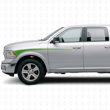 Umriss-Streifen Frontkotflügel & Tür Vinyl-Aufkleber-Set für Dodge Ram 2009+_3
