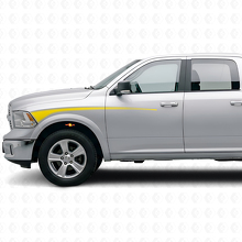 Umriss-Streifen Frontkotflügel & Tür Vinyl-Aufkleber-Set für Dodge Ram 2009+_5