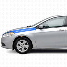 Akzentstreifen Kotflügel Vinyl-Aufkleber-Set für Dodge Dart 2013+_2