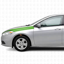 Akzentstreifen Kotflügel Vinyl-Aufkleber-Set für Dodge Dart 2013+_3