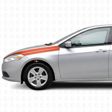 Akzentstreifen Kotflügel Vinyl-Aufkleber-Set für Dodge Dart 2013+_4