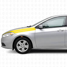 Akzentstreifen Kotflügel Vinyl-Aufkleber-Set für Dodge Dart 2013+_5