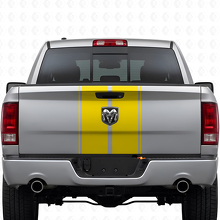 Duales Rallye-Motorhauben- und Heckklappen-Streifen Vinyl-Aufkleber-Set für Dodge Ram 2009-18_10