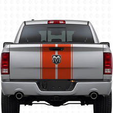 Duales Rallye-Motorhauben- und Heckklappen-Streifen Vinyl-Aufkleber-Set für Dodge Ram 2009-18_8