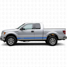Benutzerdefinierte Konturstreifen Seitenschweller Vinyl Aufkleber Set für Musclecar Truck 2009-20_2