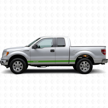 Benutzerdefinierte Konturstreifen Seitenschweller Vinyl Aufkleber Set für Musclecar Truck 2009-20_3