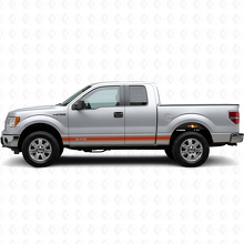 Benutzerdefinierte Konturstreifen Seitenschweller Vinyl Aufkleber Set für Musclecar Truck 2009-20_4
