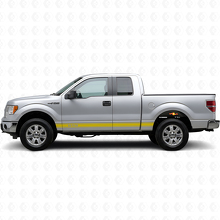Benutzerdefinierte Konturstreifen Seitenschweller Vinyl Aufkleber Set für Musclecar Truck 2009-20_5