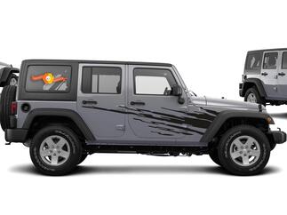 Universelles Side Splash Stripe Kit für JK und JL Jeep Wrangler