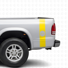 Sportliches Retro-Style Heckseiten-Streifen Vinyl Aufkleber Set für Dodge Dakota 1997+_5