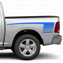 Hockey Stick Strobe Stil Heck Seiten Vinyl Aufkleber Set für Dodge Ram 2009-18_2