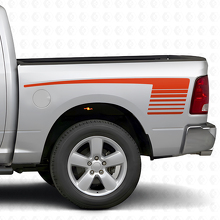 Hockey Stick Strobe Stil Heck Seiten Vinyl Aufkleber Set für Dodge Ram 2009-18_4