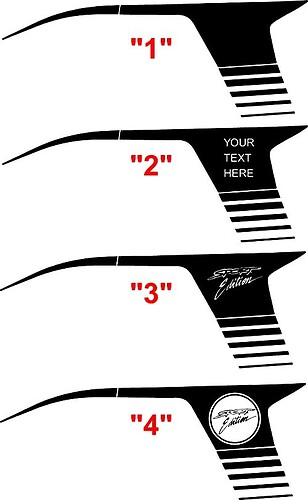 2008 und höher Dodge Avenger Super Bee Style Quarter Panel Stripe Kits