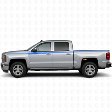 Akzent Seitenstreifen Vinyl-Aufkleber Set für Chevrolet Silverado 2014+_2