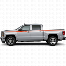 Akzent Seitenstreifen Vinyl-Aufkleber Set für Chevrolet Silverado 2014+_4