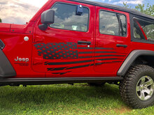 Seitenstreifen-Kit mit amerikanischer Flagge, Jeep Wrangler 2