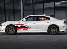 Seitenakzent-Retro-Kampfflugzeug-Mundstreifen-Kit, universell passend für viele Fahrzeuge, Charger Challenger 2