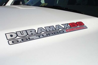 DURAMAX 6.6L Turbo Diesel SS Motorhaubenaufkleber – Neues dreifarbiges Aufkleberdesign
