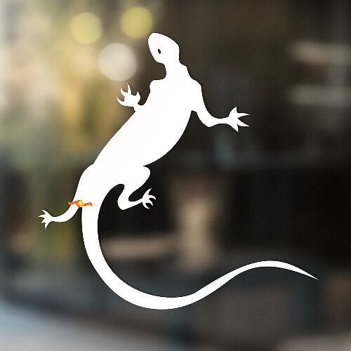 Gecko Eidechse Vinyl Kunst Wand Fenster Badezimmer Aufkleber #1

