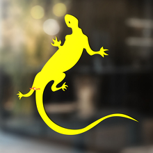 Gecko Eidechse Vinyl Kunst Wand Fenster Badezimmer Aufkleber #1
_3