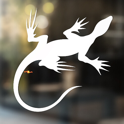 Gecko Eidechse Vinyl Kunst Wand Fenster Badezimmer Aufkleber Aufkleber #2
