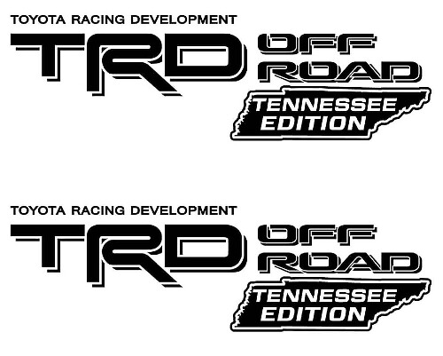 TRD Off Road Tennessee Edition Seitliche Vinyl-Aufkleberset für Toyota Tacoma & Tundra