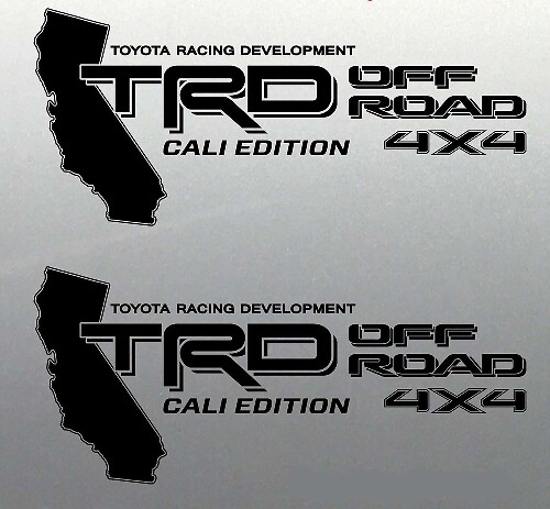 TRD Off Road 4x4 Cali Edition Vinylaufkleber für Toyota Tacoma Tundra