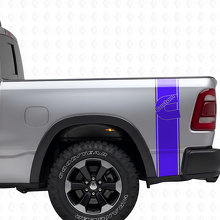 Individuelles C-förmiges Vinyl-Aufkleber-Set für hintere Seitenstreifen für Dodge Trucks_2