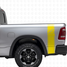 Individuelles C-förmiges Vinyl-Aufkleber-Set für hintere Seitenstreifen für Dodge Trucks_6