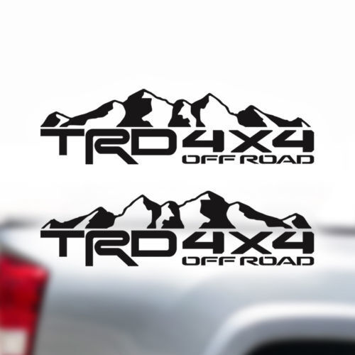 TRD 4x4 Off Road Mountain Vinyl-Aufkleberset für Toyota Tacoma Tundra