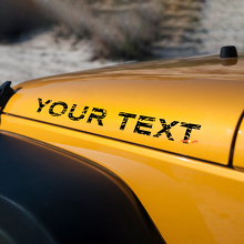 Aufkleber für die Motorhaube des Jeep Wrangler in Distressed-Optik
 3