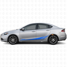 Datr Untere Strobe Seitenstreifen Vinyl Aufkleber Set für Dodge Dart 2013-2016_2