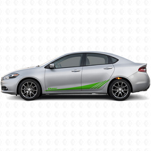 Datr Untere Strobe Seitenstreifen Vinyl Aufkleber Set für Dodge Dart 2013-2016_3