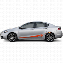 Datr Untere Strobe Seitenstreifen Vinyl Aufkleber Set für Dodge Dart 2013-2016_4