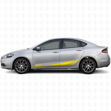 Datr Untere Strobe Seitenstreifen Vinyl Aufkleber Set für Dodge Dart 2013-2016_5