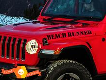 Aufkleber für die Motorhaube des Jeep Wrangler BEACH RUNNER
 2