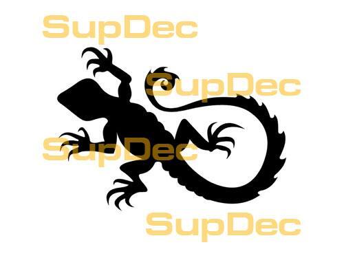 Gecko Eidechse Vinyl Kunst Wand Fenster Badezimmer Aufkleber Aufkleber #6
