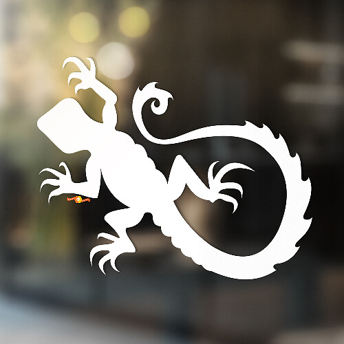 Gecko Eidechse Vinyl Kunst Wand Fenster Badezimmer Aufkleber Aufkleber #6
