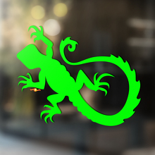 Gecko Eidechse Vinyl Kunst Wand Fenster Badezimmer Aufkleber Aufkleber #6
_2