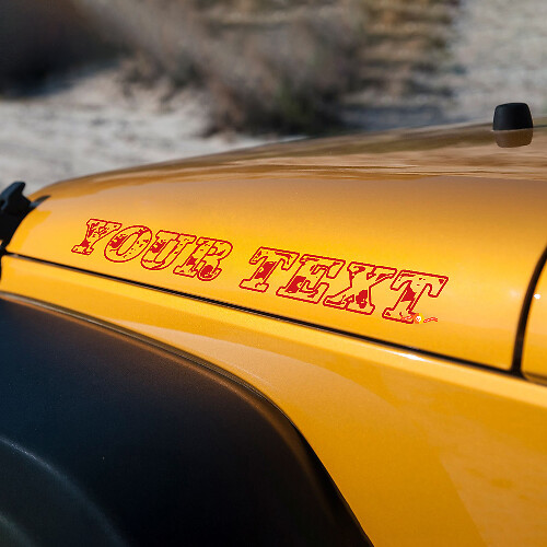 Jeep Wrangler Wrangler Haubenaufkleber, Aufkleber, Tarnschrift
