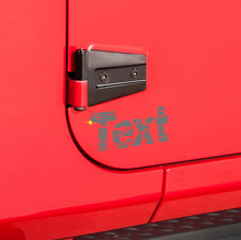 Abgegriffener individueller Text Seitentür-Aufkleber für Jeep Wrangler 3