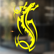 Gecko Eidechse Vinyl Kunst Wand Fenster Badezimmer Aufkleber Decal #8
_3