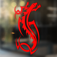 Gecko Eidechse Vinyl Kunst Wand Fenster Badezimmer Aufkleber Decal #8
_4