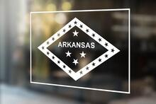 Jeep Wrangler Arkansas Staatsflagge Mehrere Farben und Größen 2