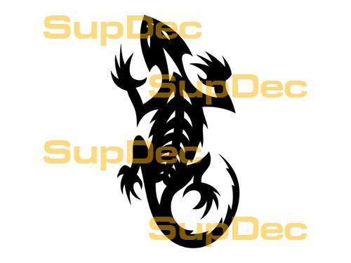 Gecko Eidechse Vinyl Kunst Wand Fenster Badezimmer Aufkleber Abziehbild #9
