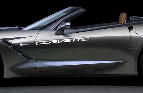 Corvette Schriftzug Seiten Tür Vinyl Aufkleber für Chevrolet Corvette